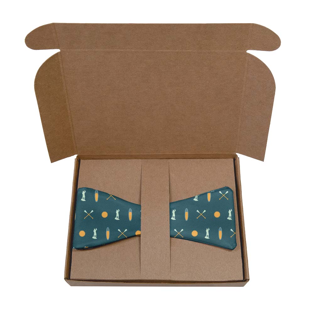 Paddleboarding Bow Tie- Kraft Gift Box Packaging - Knotty Tie Co.