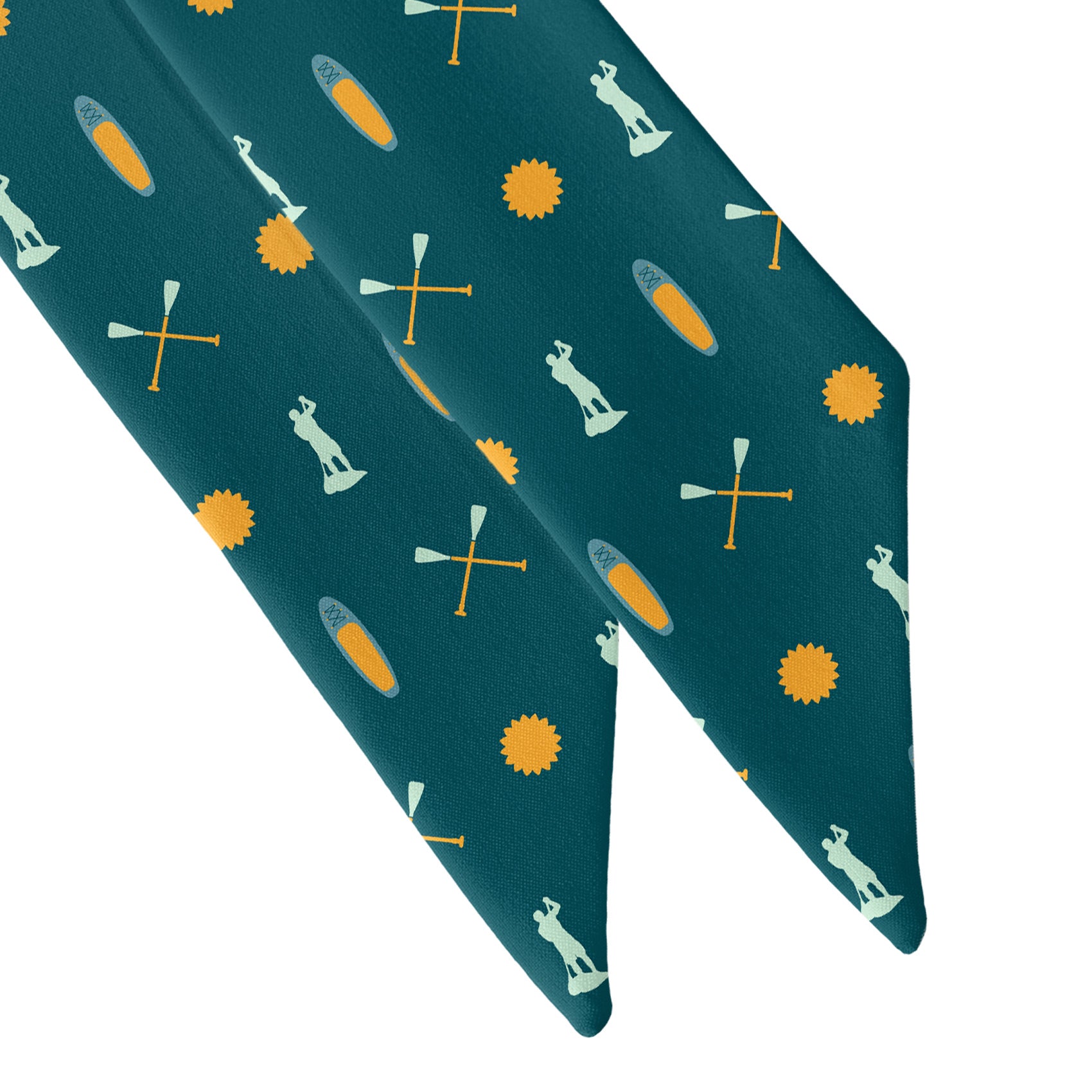 Paddleboarding Hair Scarf - Scarf Tapered Ends - Knotty Tie Co.
