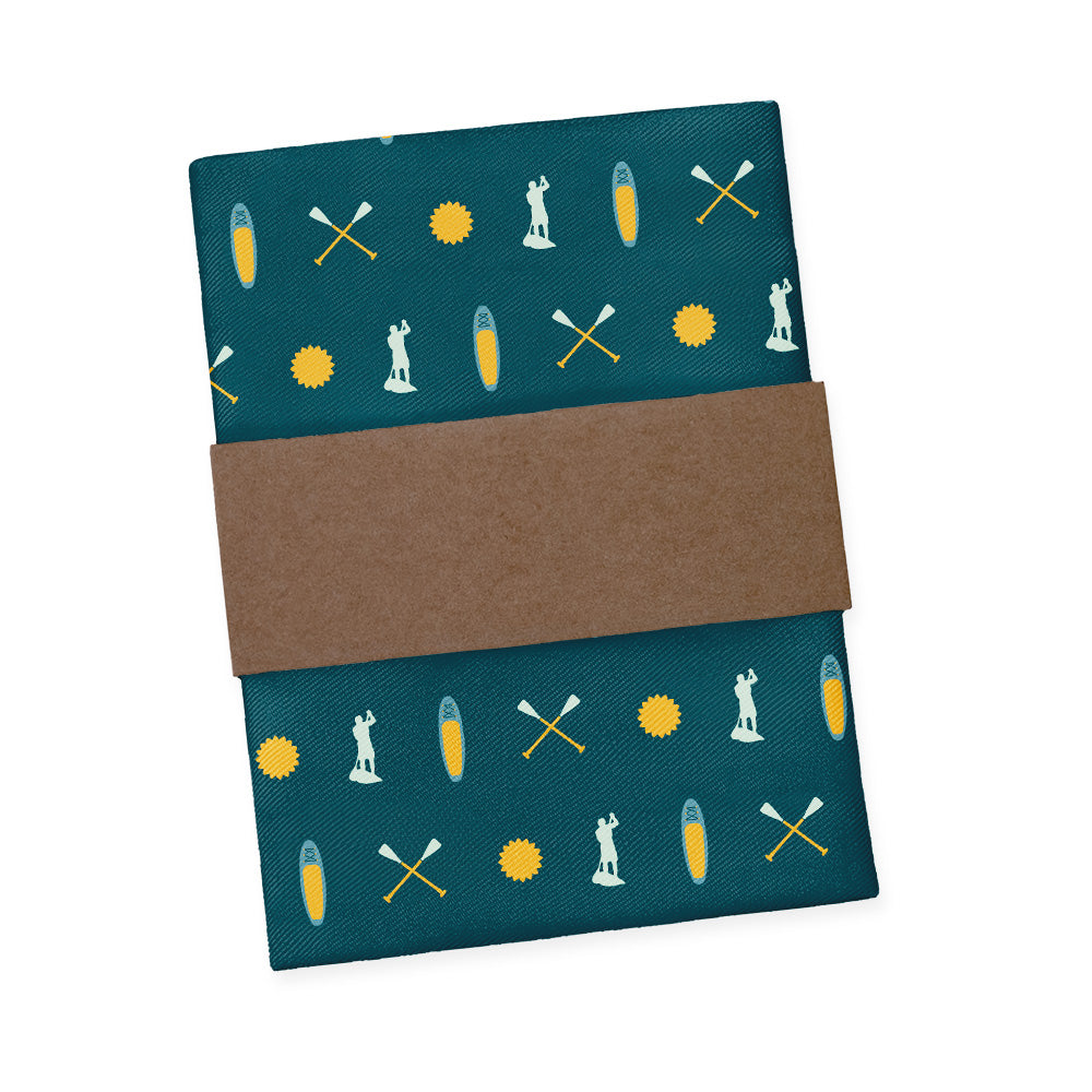 Paddleboarding Pocket Square - Packaging - Knotty Tie Co.