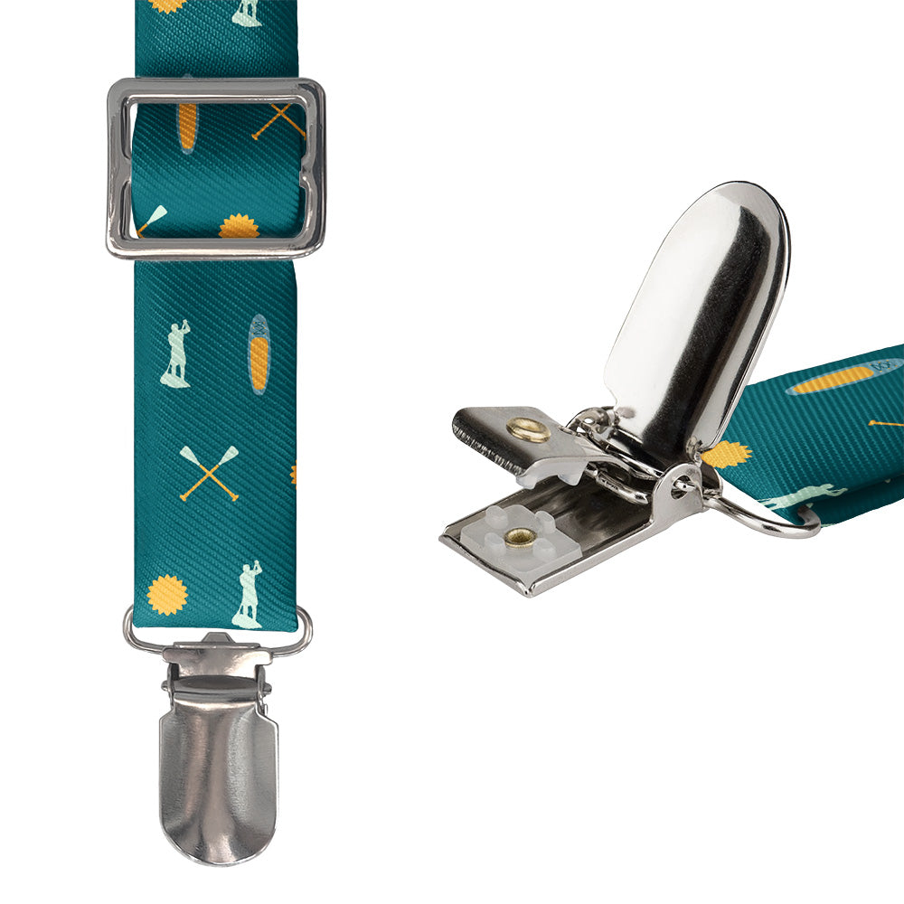 Paddleboarding Suspenders - Hardware and Strap - Knotty Tie Co.