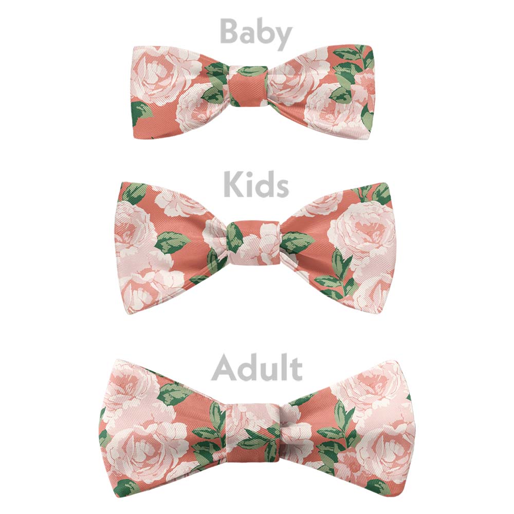 Paeonia Bow Tie - Bow Sizes - Knotty Tie Co.