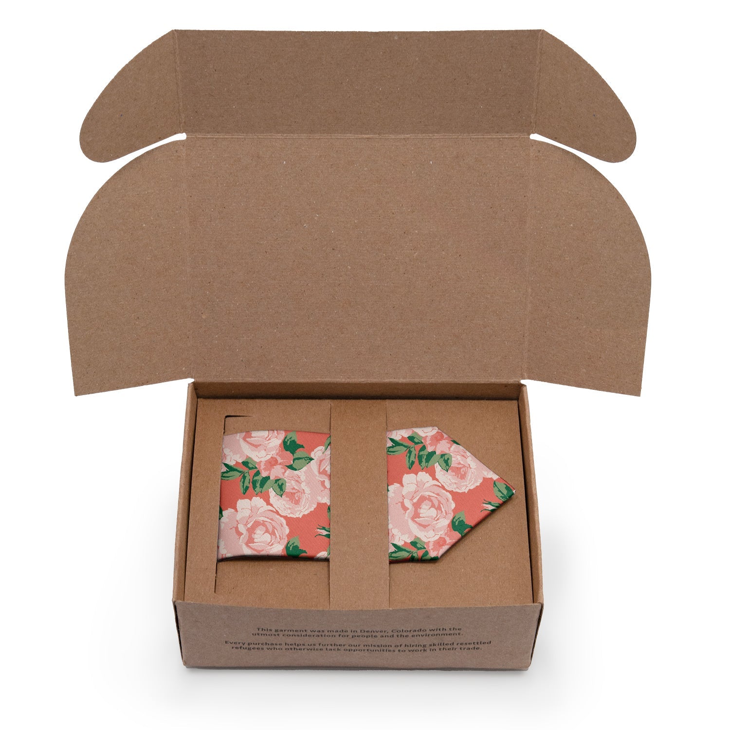 Paeonia Necktie - Packaging - Knotty Tie Co.