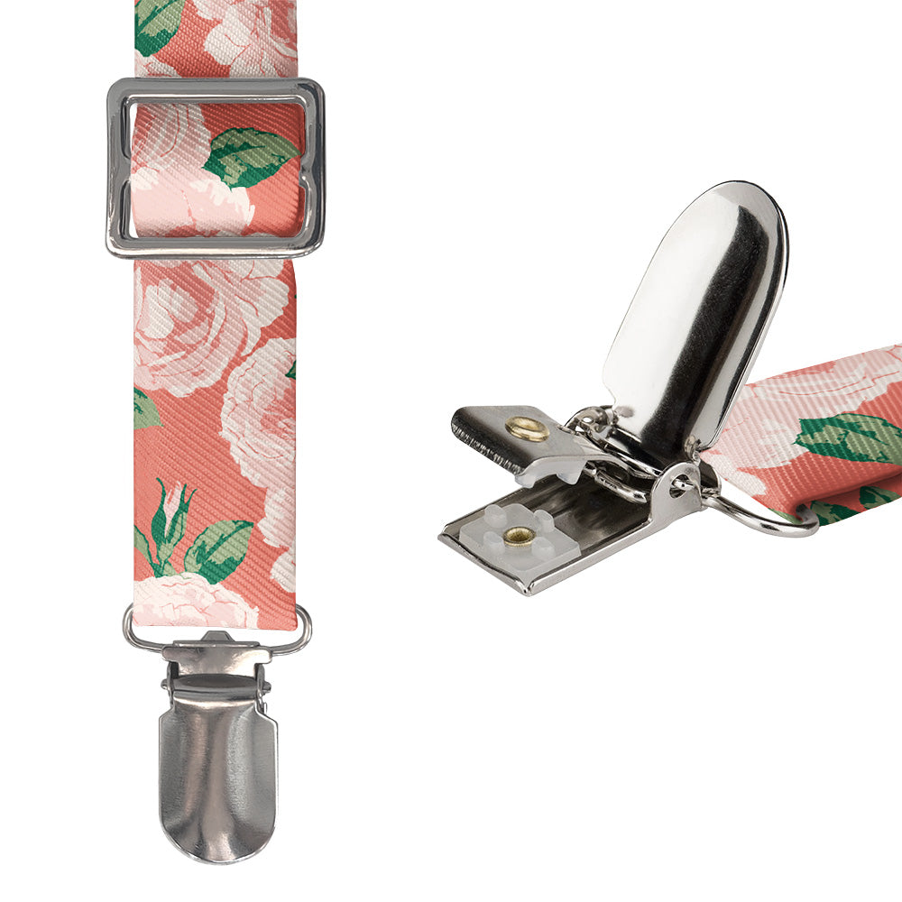Paeonia Suspenders - Hardware and Strap - Knotty Tie Co.