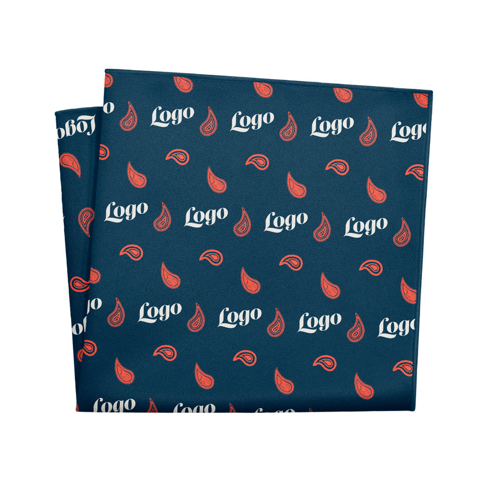 Paisley 2 Logo Pocket Square