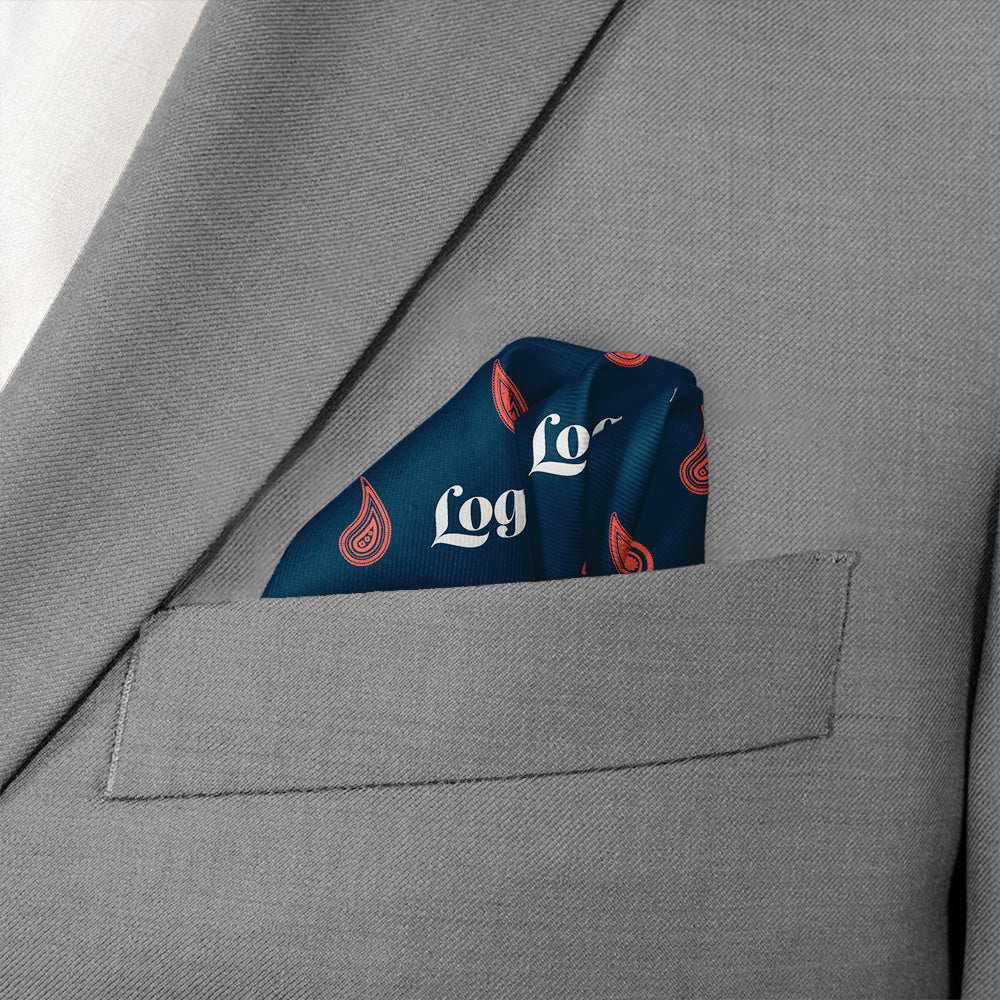 Paisley 2 Logo Pocket Square