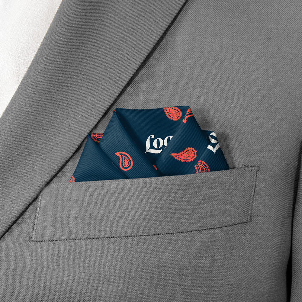 Paisley 2 Logo Pocket Square