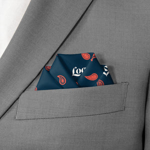 Custom Paisley 2 Logo Pocket Square