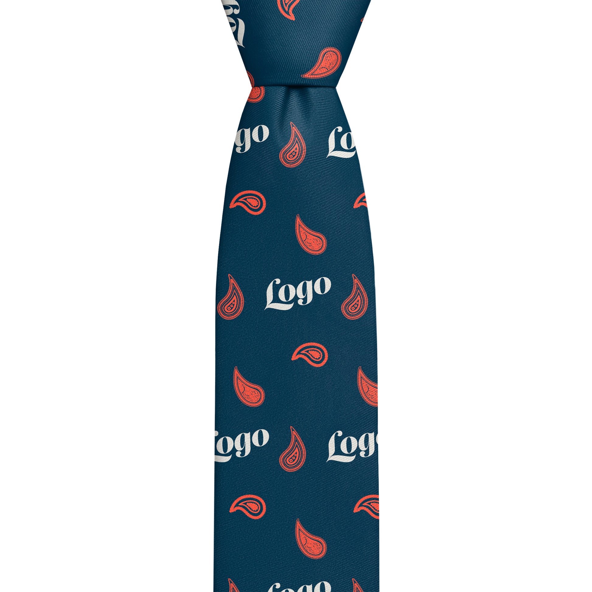Custom Paisley 2 Logo Tie - Knot - Knotty Tie Co.