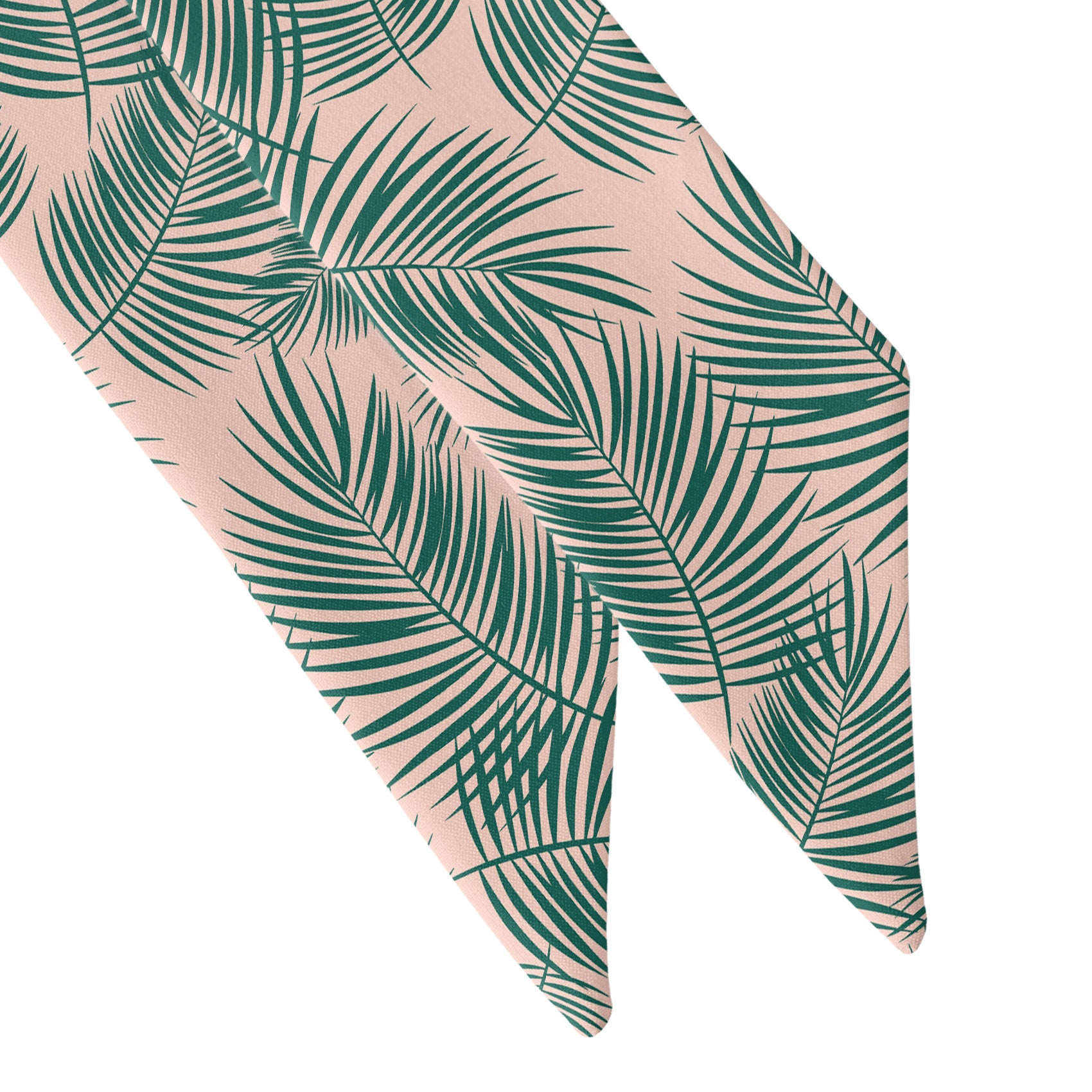Palm Leaves Hair Scarf - Scarf Tapered Ends - Knotty Tie Co.