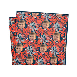 Palms 2 Photo Pocket Square - 12" Square - Knotty Tie Co.