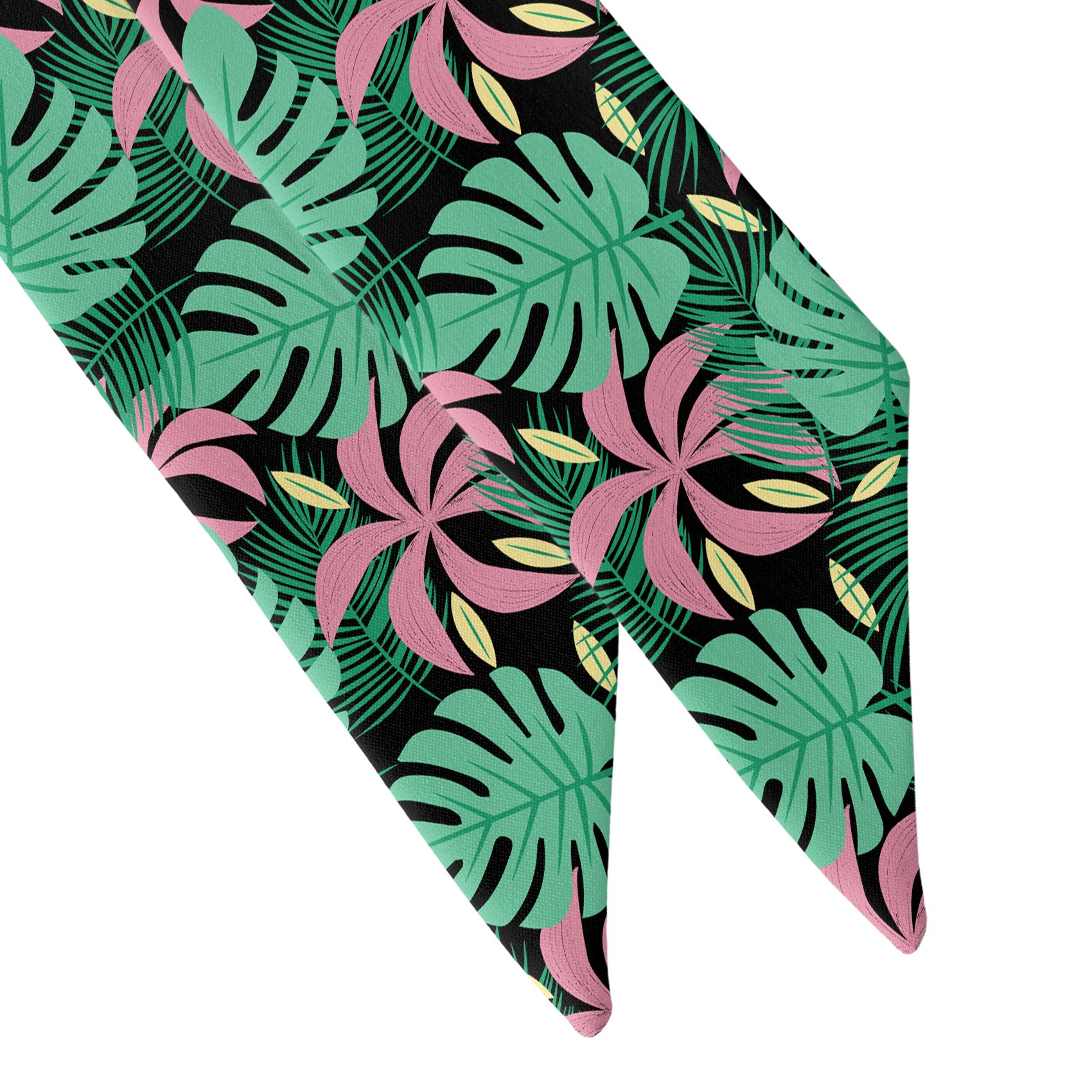 Paradise Palms Hair Scarf - Scarf Tapered Ends - Knotty Tie Co.