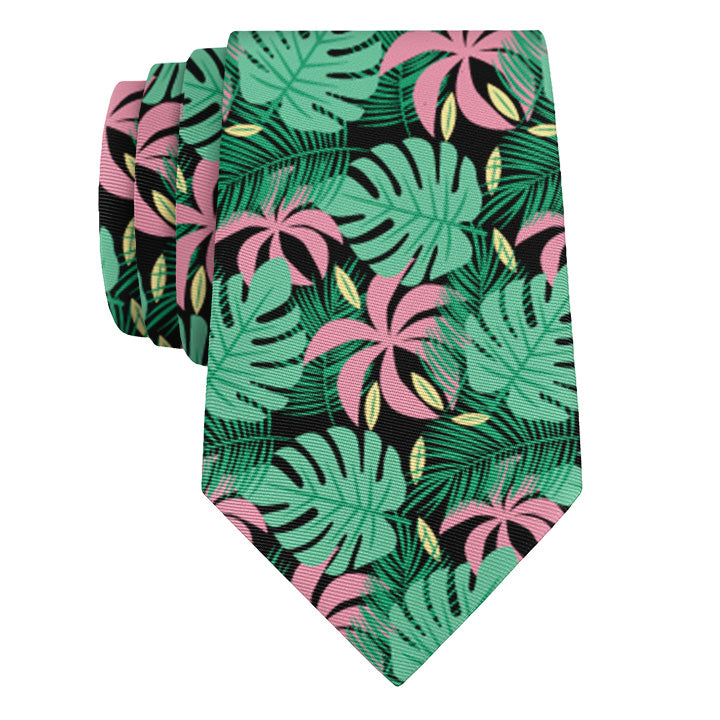 Paradise Palms Necktie - Rolled - Knotty Tie Co.