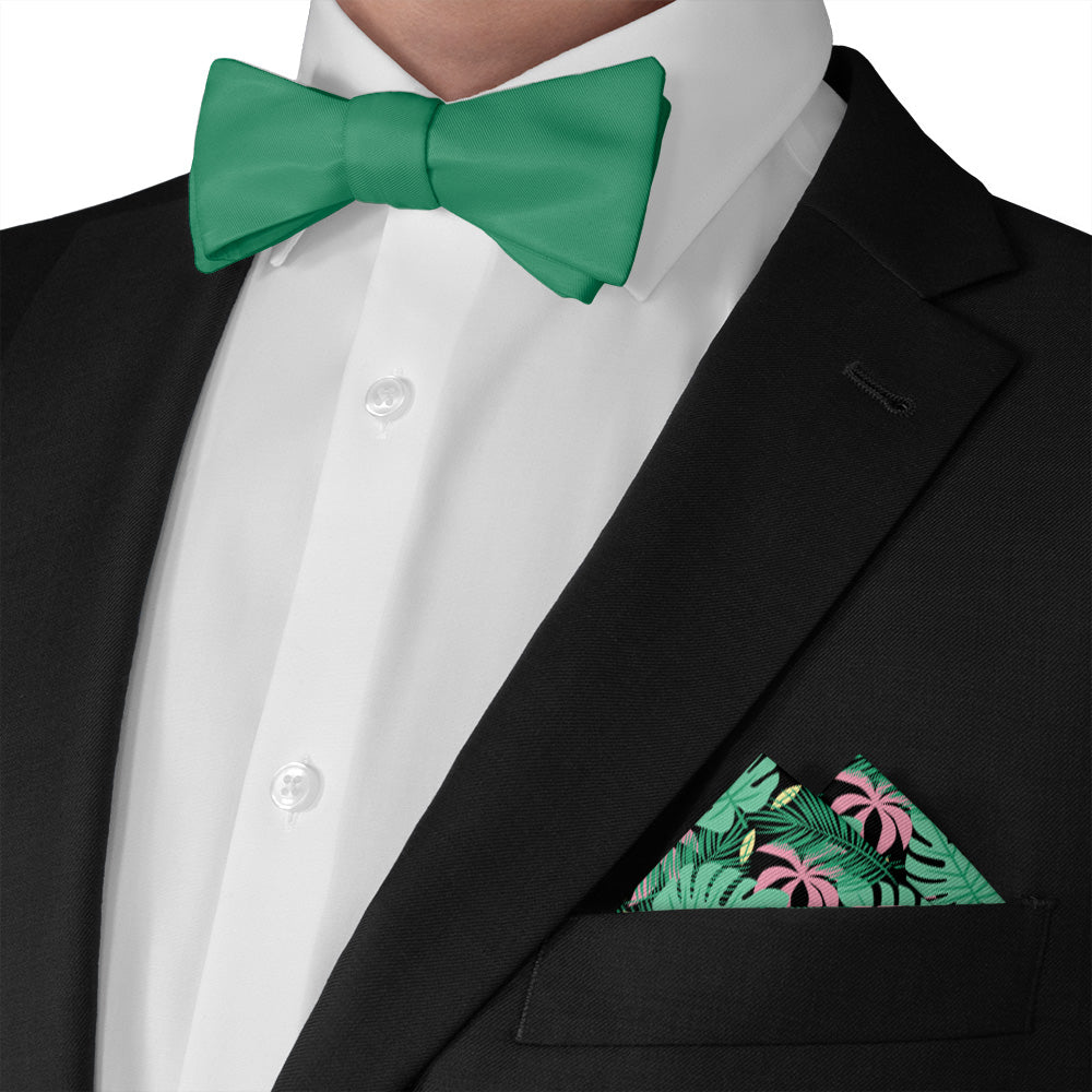 Paradise Palms Pocket Square - Matching Bow Tie - Knotty Tie Co.