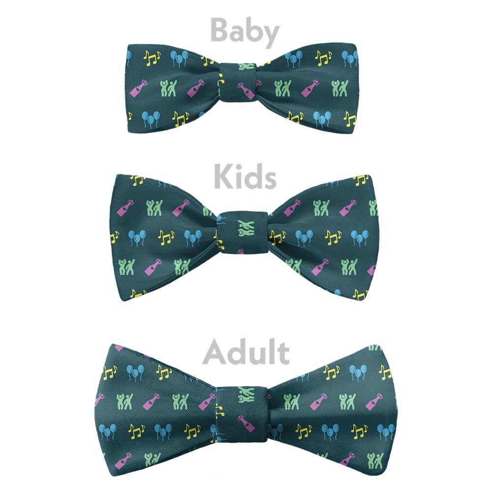 Partying With Friends Bow Tie - Bow Sizes - Knotty Tie Co.
