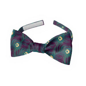 Peacock Feathers Bow Tie - Kids Pre-Tied 9.5-12.5" -  - Knotty Tie Co.