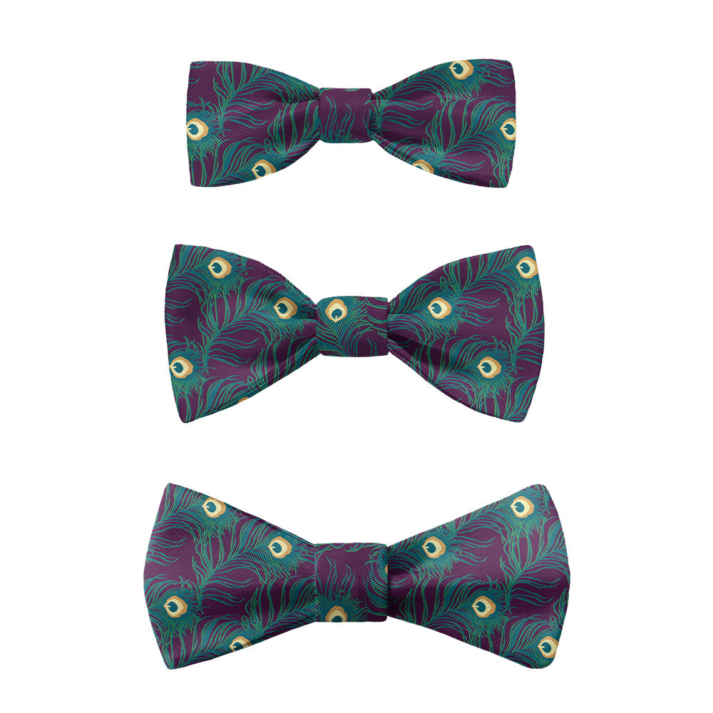 Peacock Feathers Bow Tie -  -  - Knotty Tie Co.