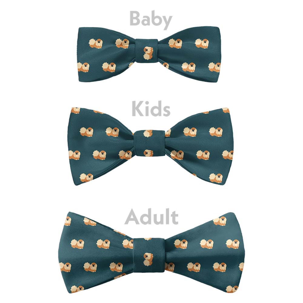Pekingese Bow Tie - Bow Sizes - Knotty Tie Co.