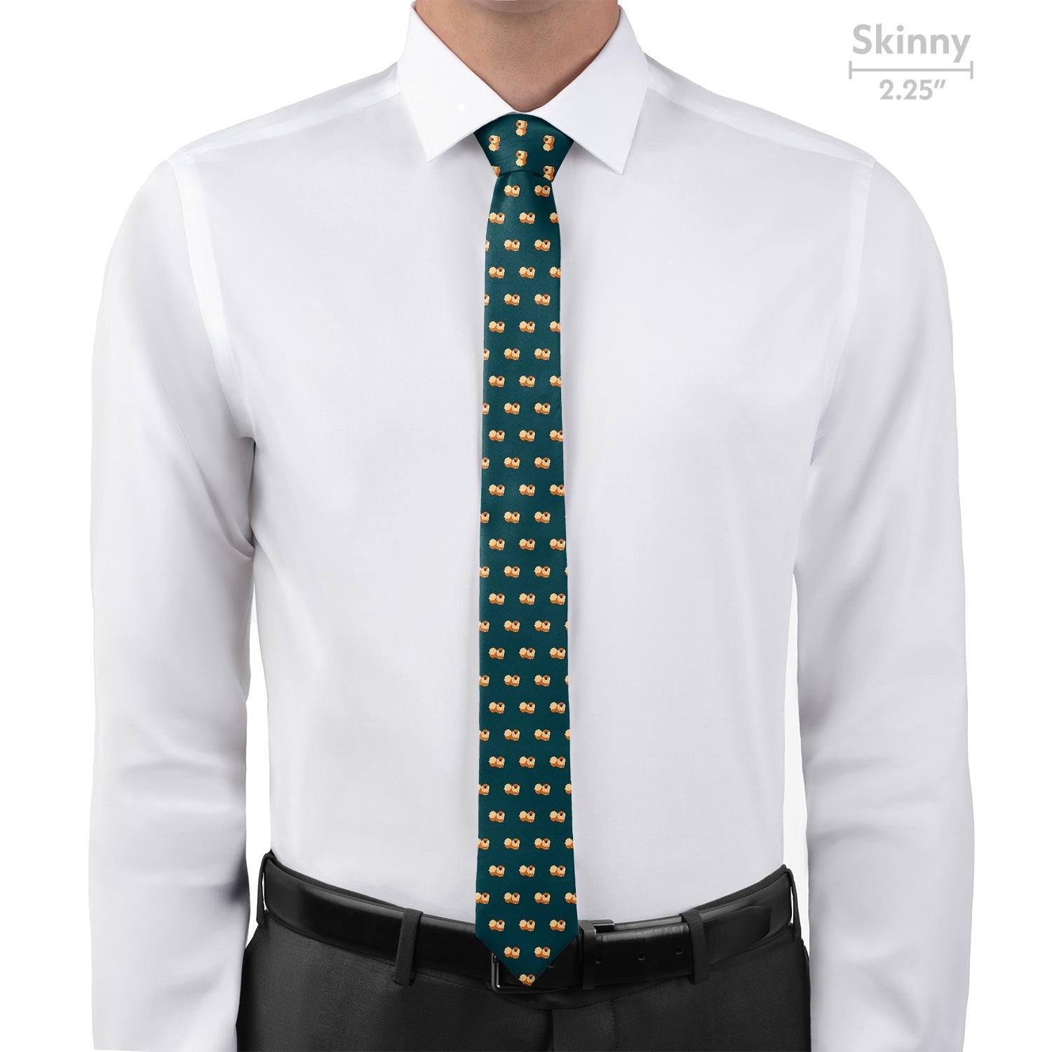 Pekingese Necktie - Skinny - Knotty Tie Co.