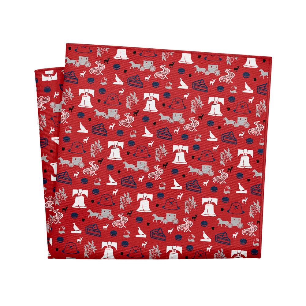 Pennsylvania State Heritage Pocket Square - 12" Square - Knotty Tie Co.