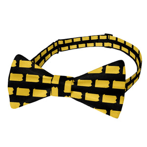 Pennsylvania State Outline Bow Tie - Adult Pre-Tied 12-22" -  - Knotty Tie Co.
