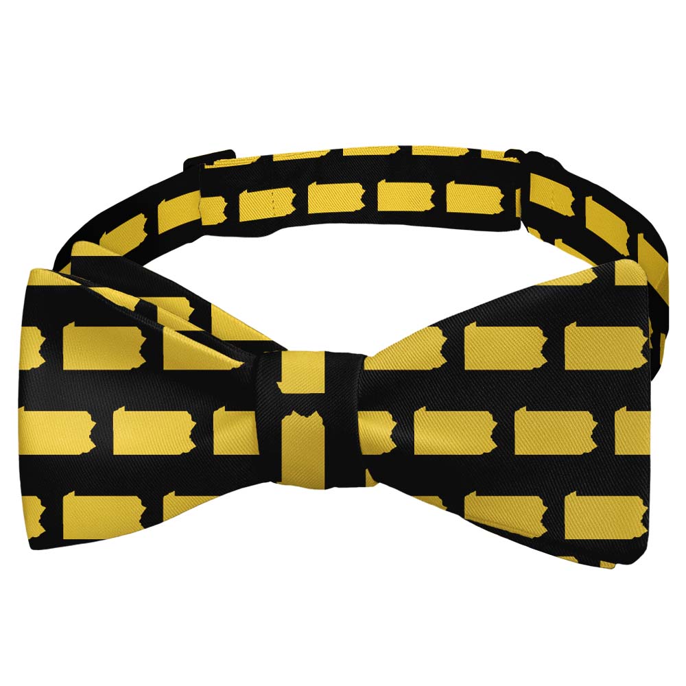 Pennsylvania State Outline Bow Tie - Self Tie Bow Tie - Knotty Tie Co.