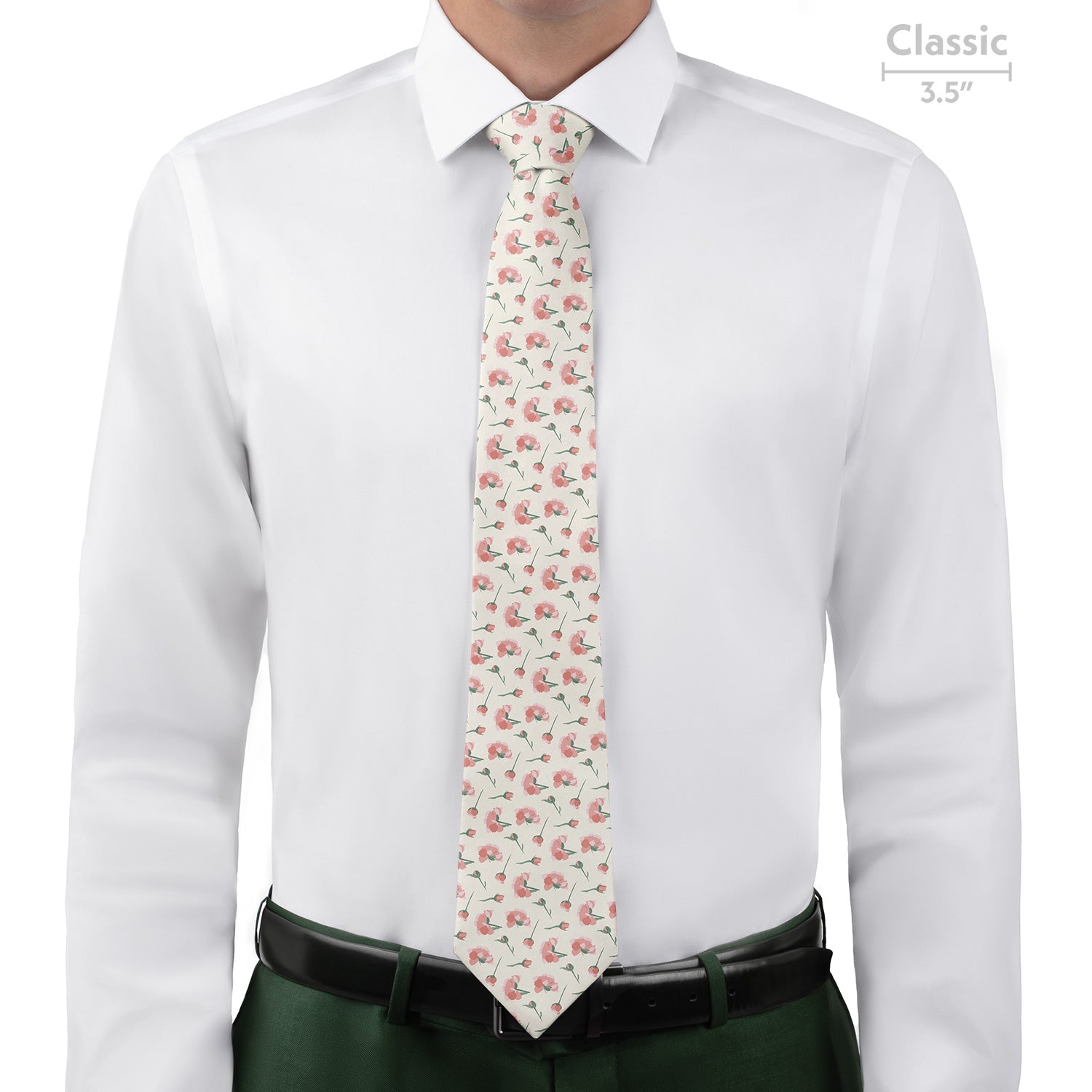Peonies Floral Necktie - Classic - Knotty Tie Co.