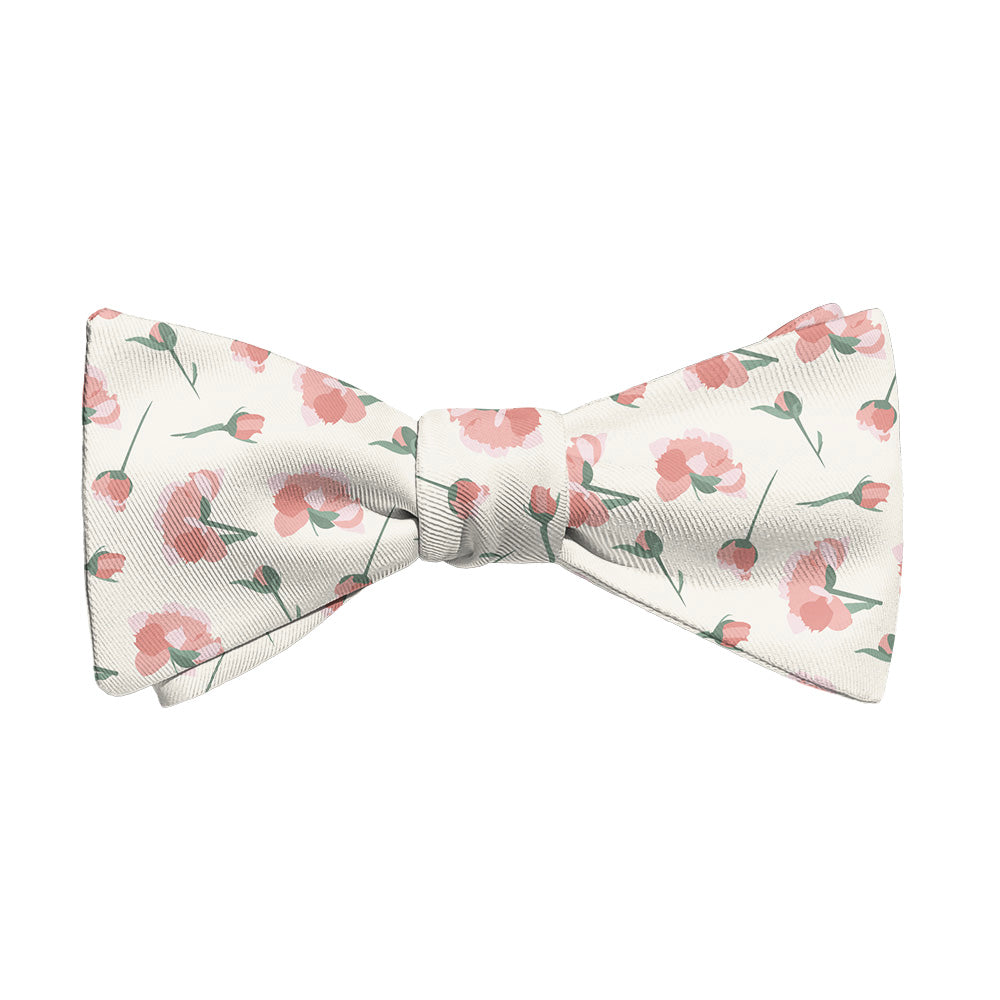 Peonies Floral Bow Tie - Adult Standard Self-Tie 14-18" -  - Knotty Tie Co.