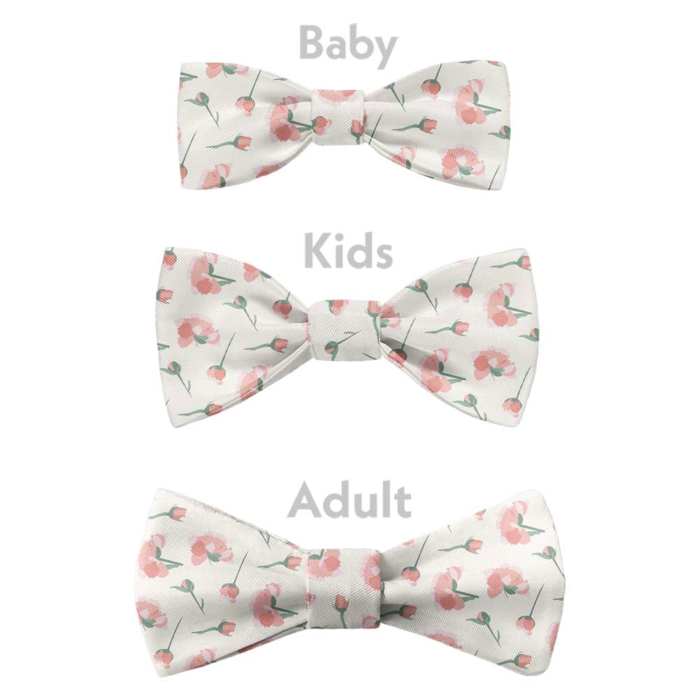 Peonies Floral Bow Tie - Bow Sizes - Knotty Tie Co.