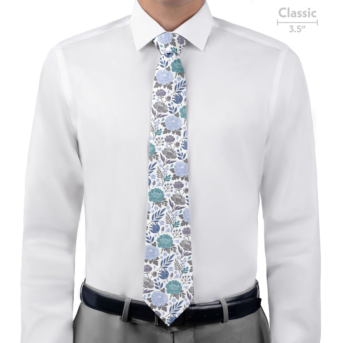 Peony Grove Necktie - Classic  - Knotty Tie Co.