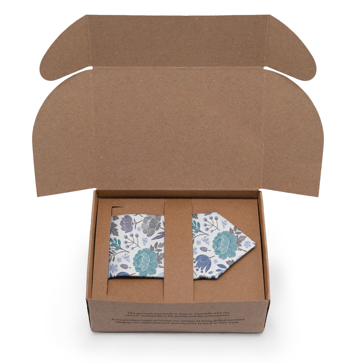 Peony Grove Necktie - Packaging - Knotty Tie Co.