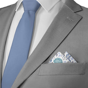 Peony Grove Pocket Square - Matching Necktie - Knotty Tie Co.