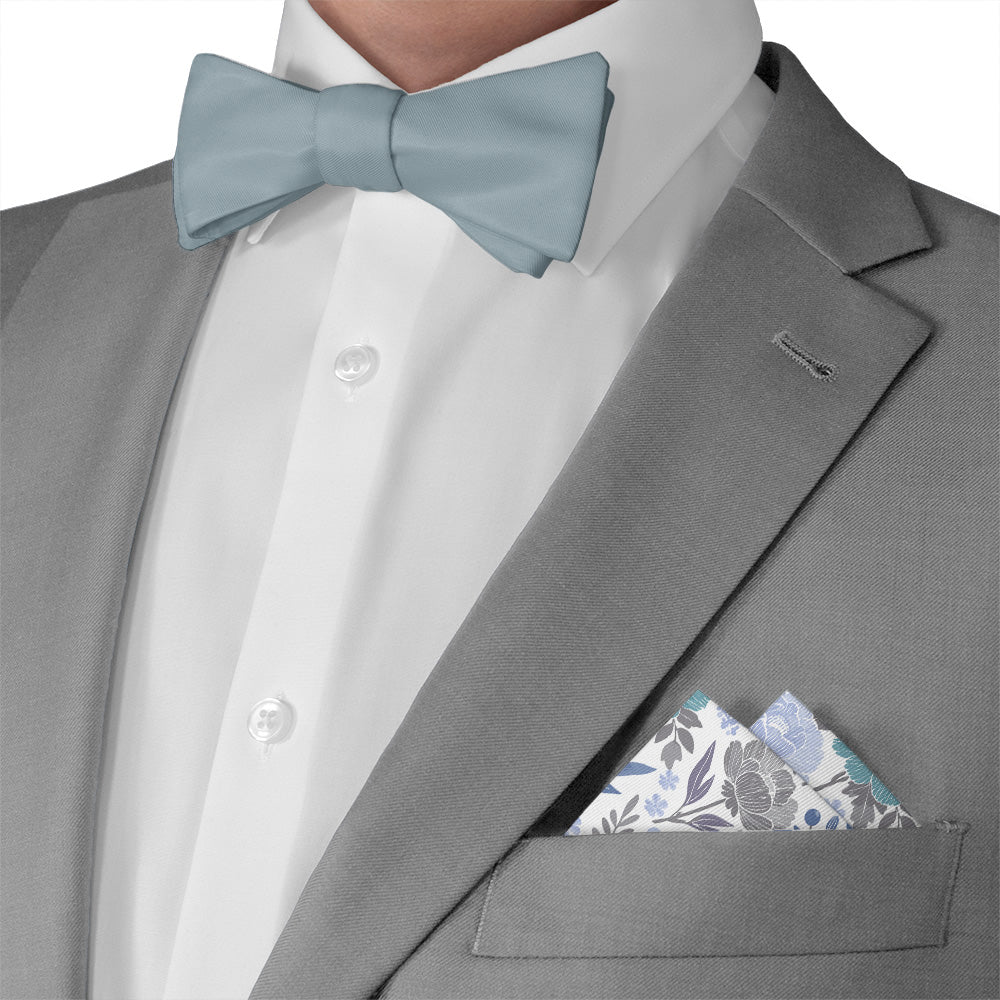 Peony Grove Pocket Square - Matching Bow Tie - Knotty Tie Co.