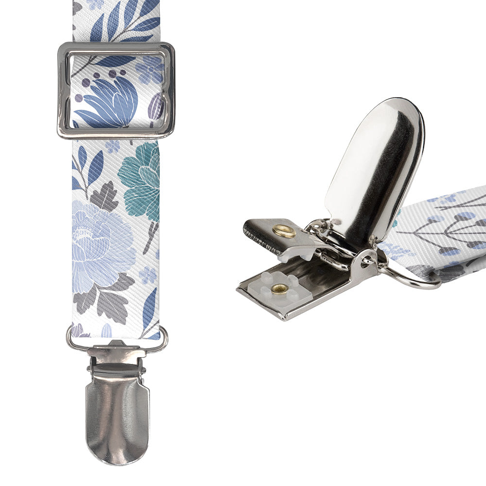 Peony Grove Suspenders - Hardware and Strap - Knotty Tie Co.