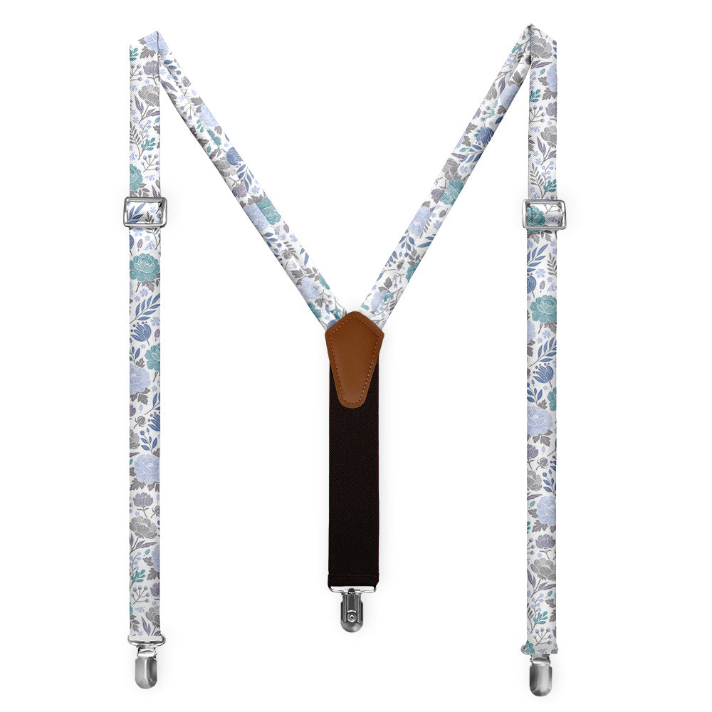 Peony Grove Suspenders - Full Front View - Knotty Tie Co.