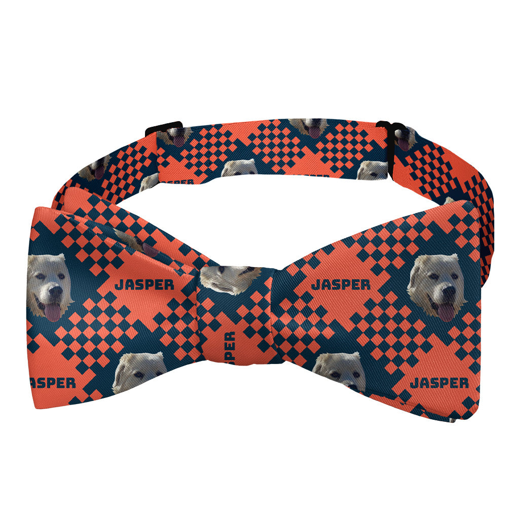Pet Plaid Photo Bow Tie - Self Tie Bow Tie - Knotty Tie Co.