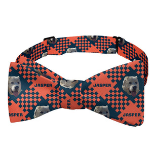 Pet Plaid Photo Bow Tie - Self Tie Bow Tie - Knotty Tie Co.