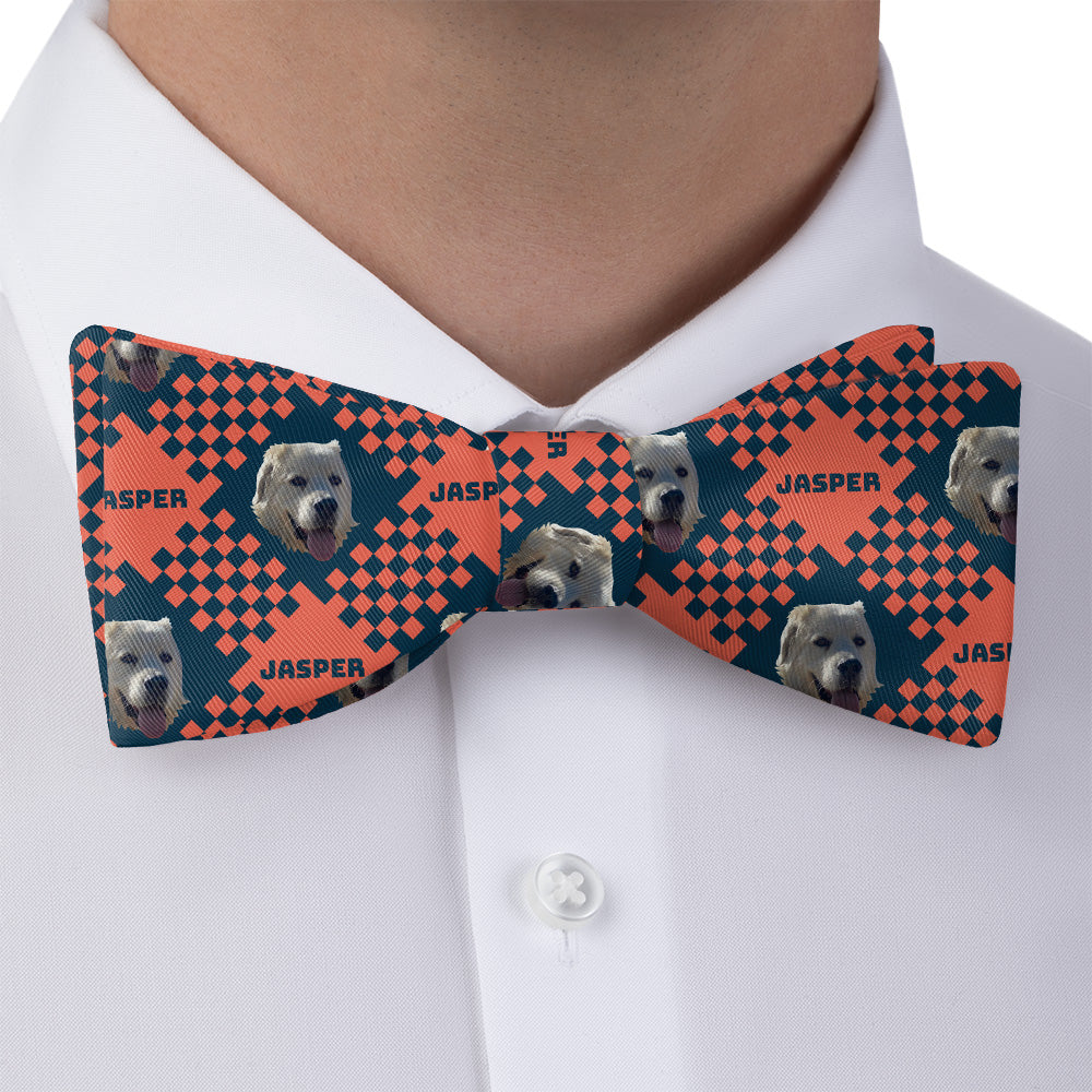 Pet Plaid Photo Bow Tie - Bow Tie with Dress Shirt - Knotty Tie Co.