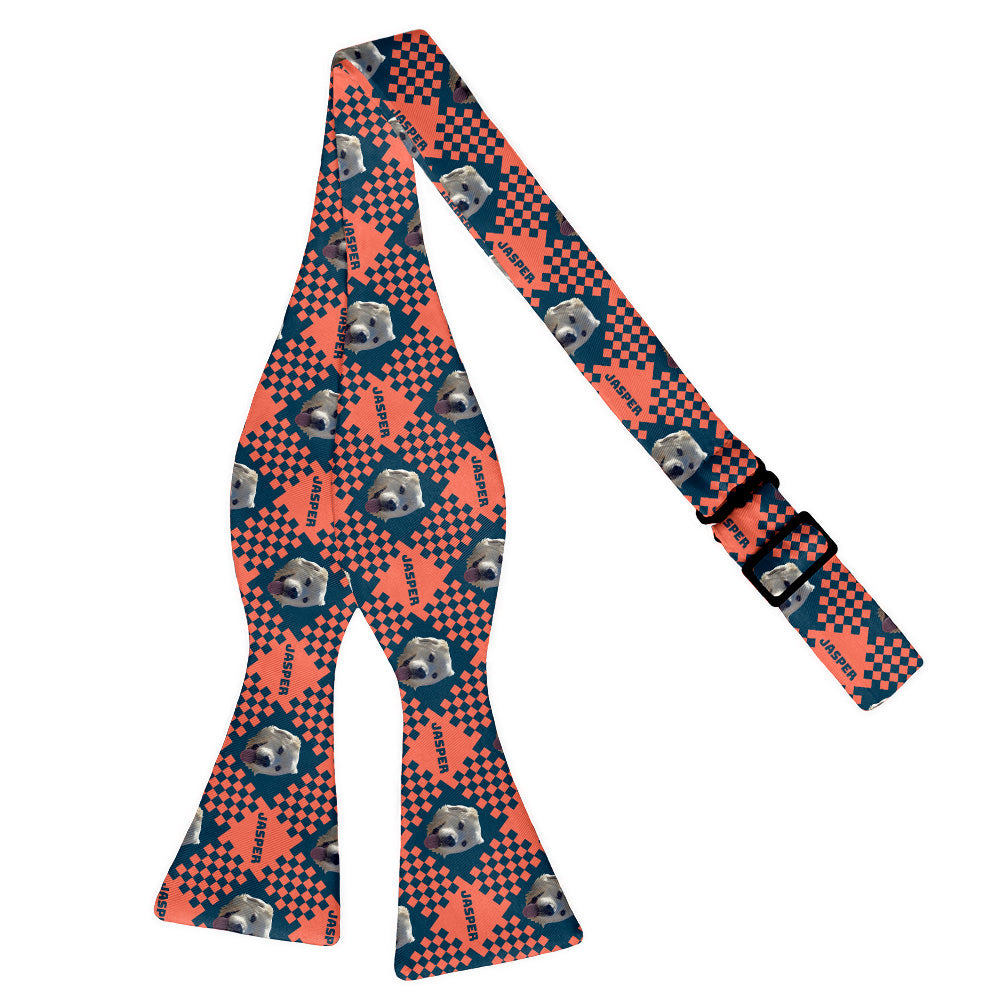 Pet Plaid Photo Bow Tie - Self Tie Flat - Knotty Tie Co.
