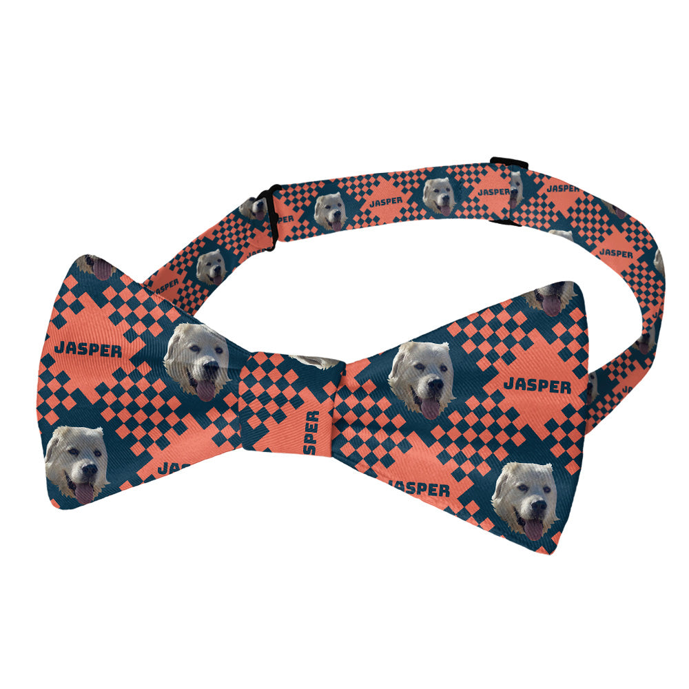 Pet Plaid Photo Bow Tie - Pre-Tied Bow Tie - Knotty Tie Co.