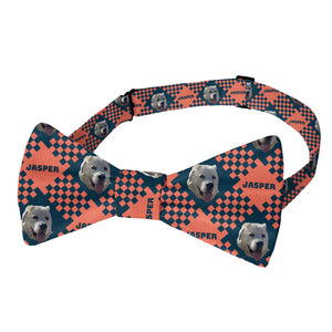 Pet Plaid Photo Bow Tie - Pre-Tied Bow Tie - Knotty Tie Co.