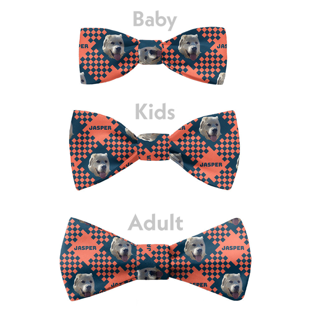 Pet Plaid Photo Bow Tie - Bow Sizes - Knotty Tie Co.