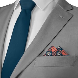 Pet Plaid Photo Pocket Square - Matching Necktie - Knotty Tie Co.