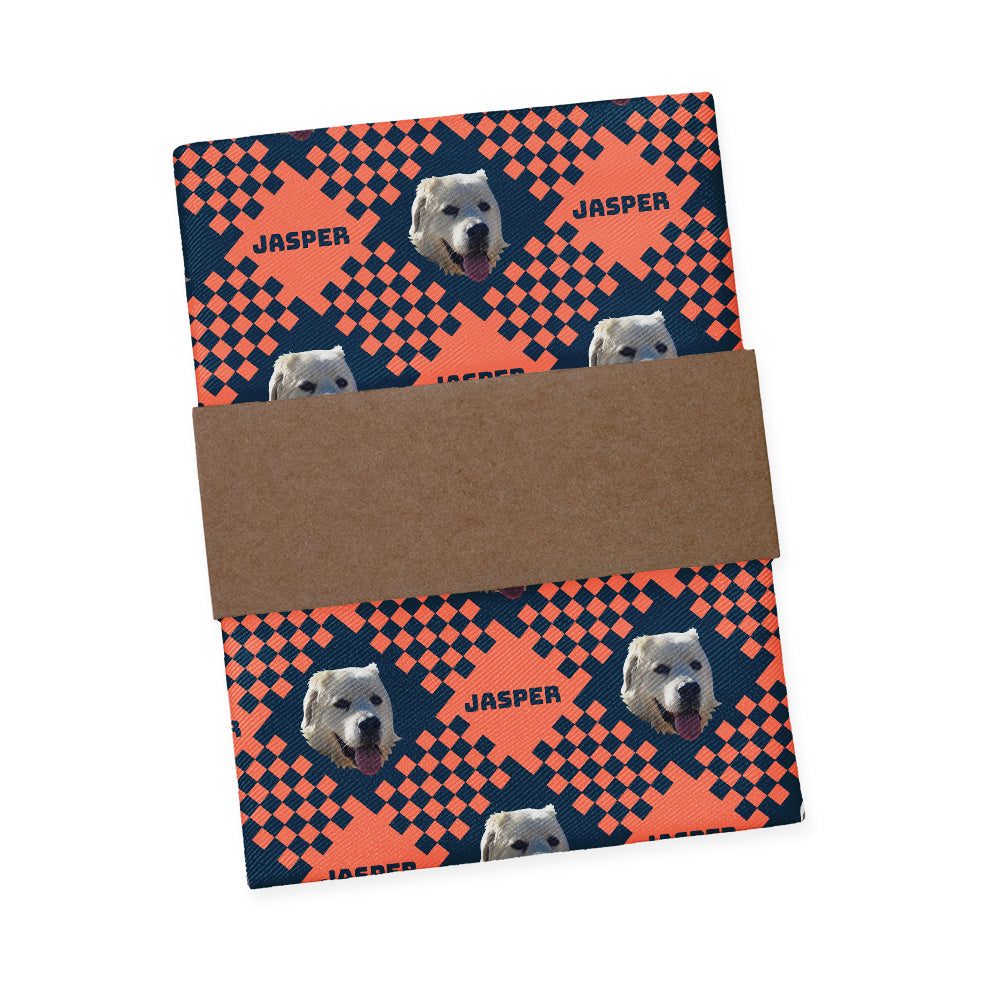 Pet Plaid Photo Pocket Square - Packaging - Knotty Tie Co.