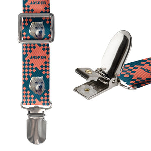 Pet Plaid Photo Suspenders - Hardware and Strap - Knotty Tie Co.