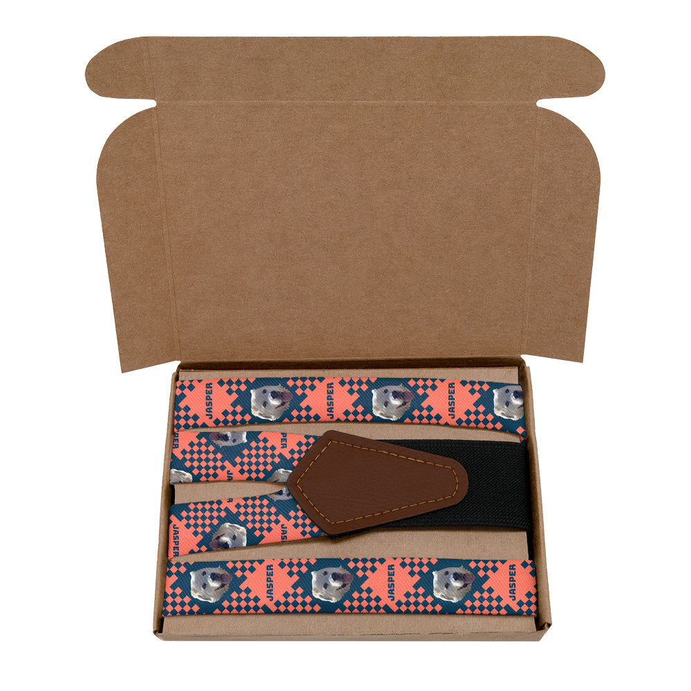 Pet Plaid Photo Suspenders - Kraft Gift Box Packaging - Knotty Tie Co.
