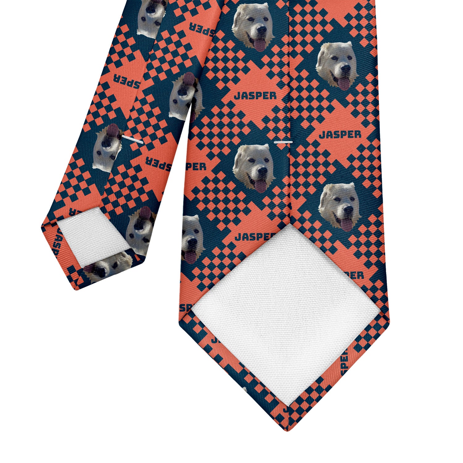 Pet Plaid Photo Tie - Tipping - Knotty Tie Co.