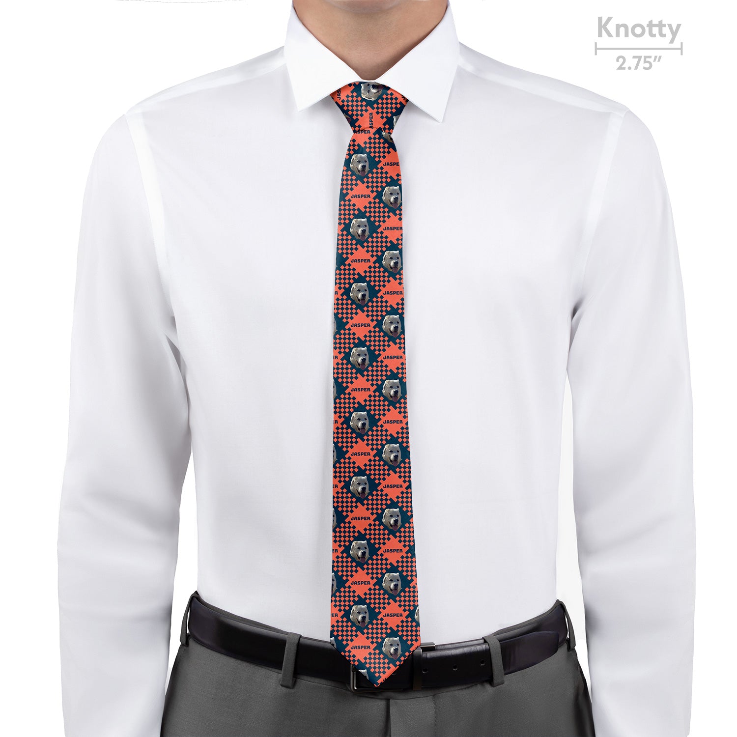 Pet Plaid Photo Tie - Knotty - Knotty Tie Co.