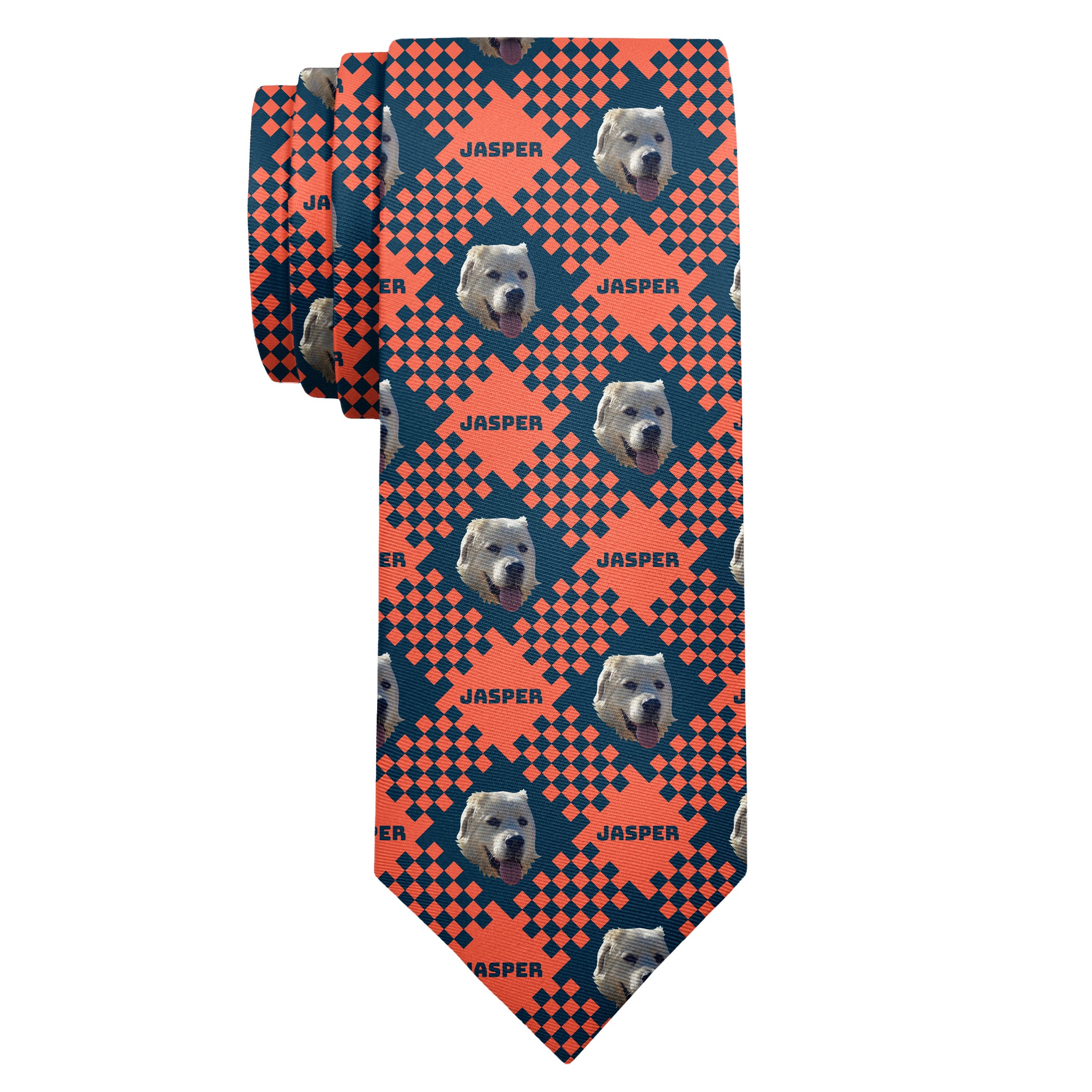 Pet Plaid Photo Tie - Long Roll - Knotty Tie Co.