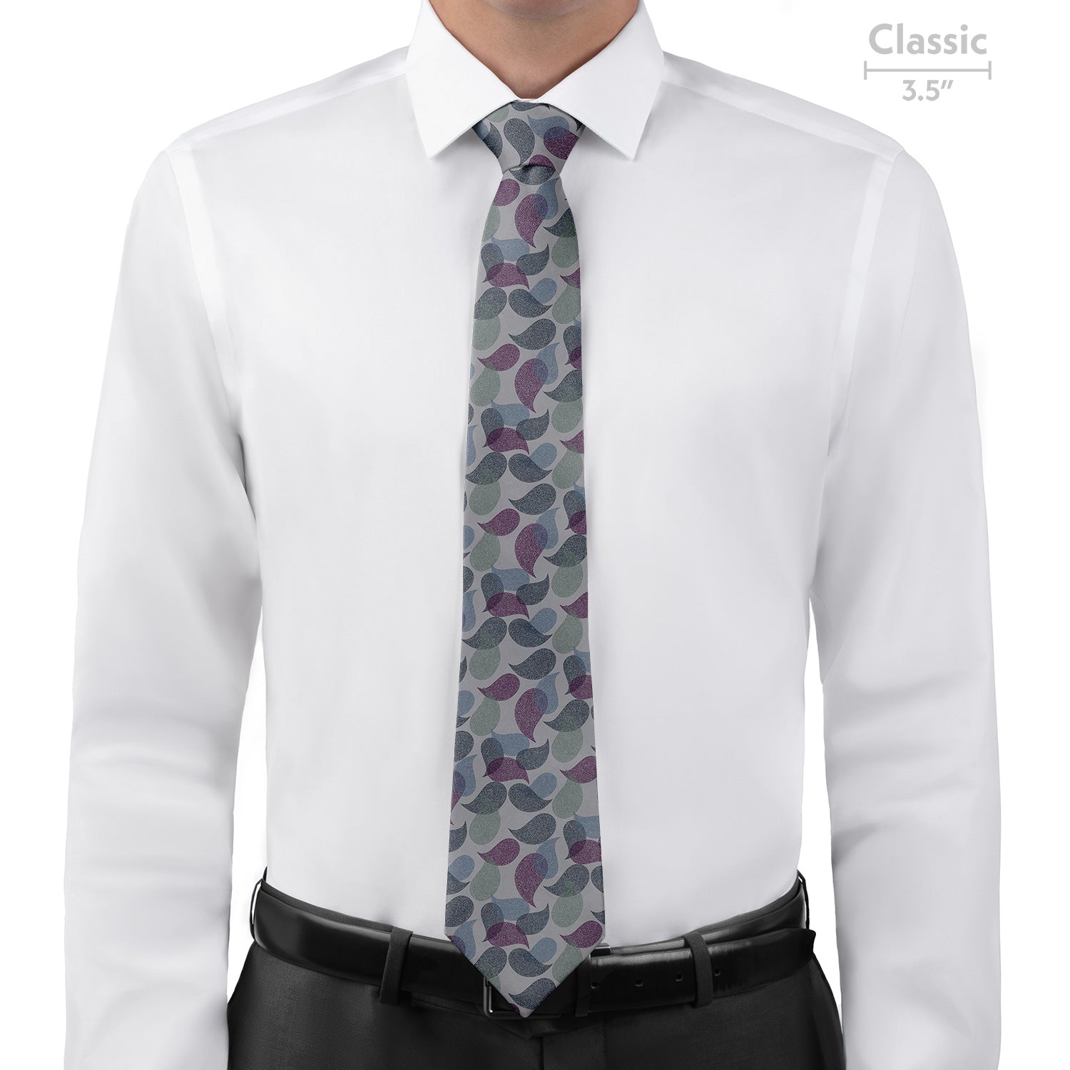 Petal Paisley Necktie - Classic - Knotty Tie Co.