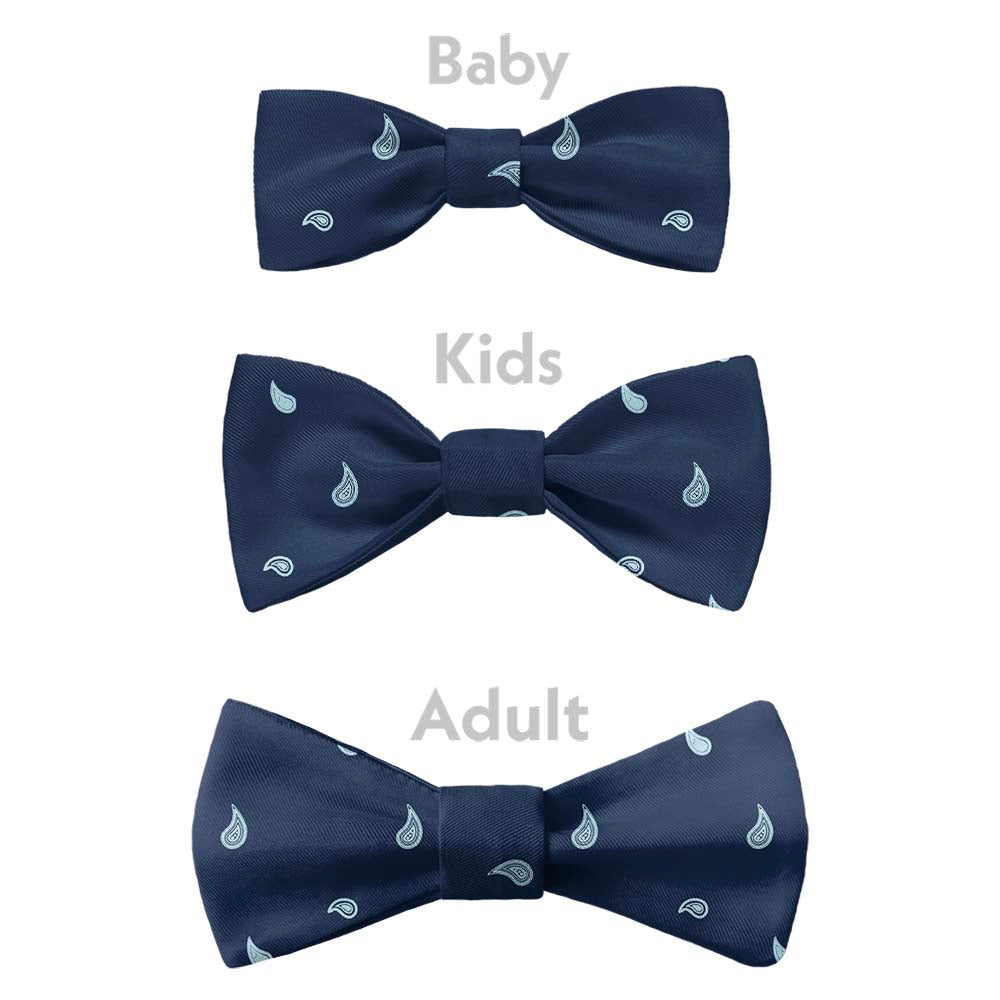 Petite Paisley Bow Tie - Bow Sizes - Knotty Tie Co.